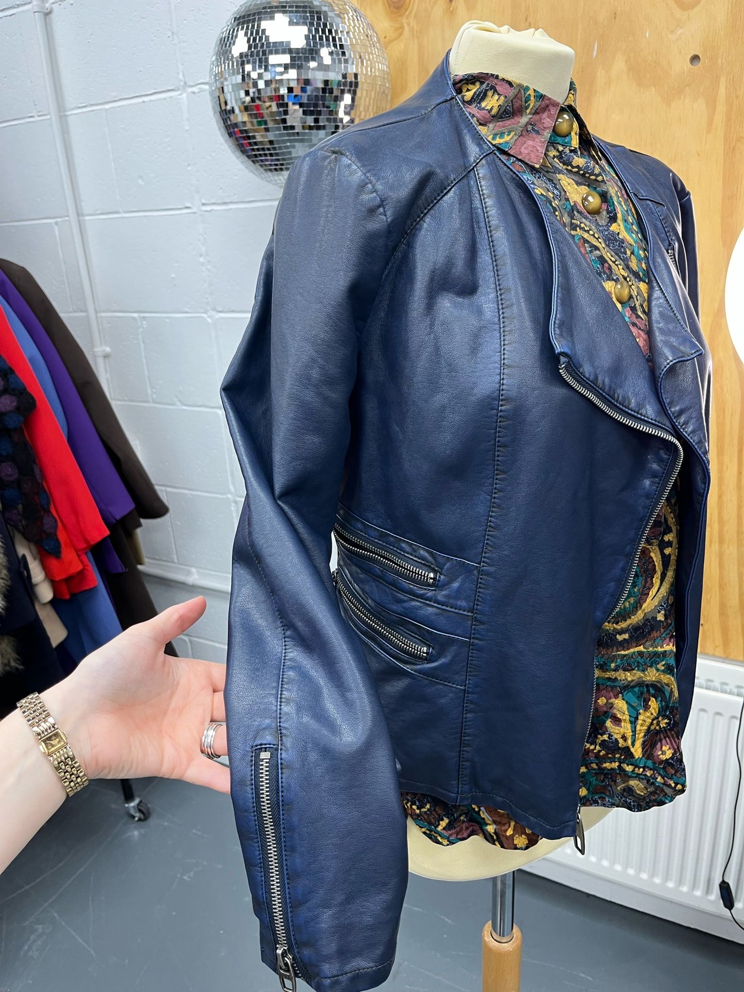 Miss Sixty Faux Leather - Navy Jacket