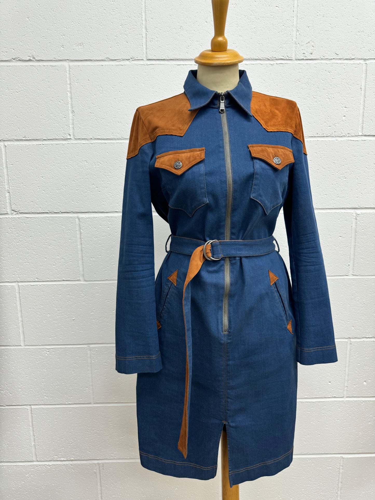 Vintage ‘Benetton’ Western Denim Dress