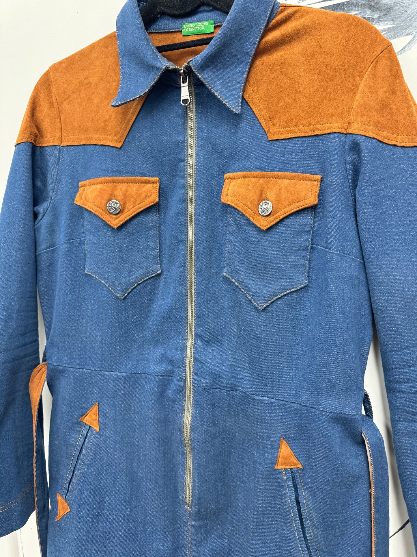 Vintage ‘Benetton’ Western Denim Dress