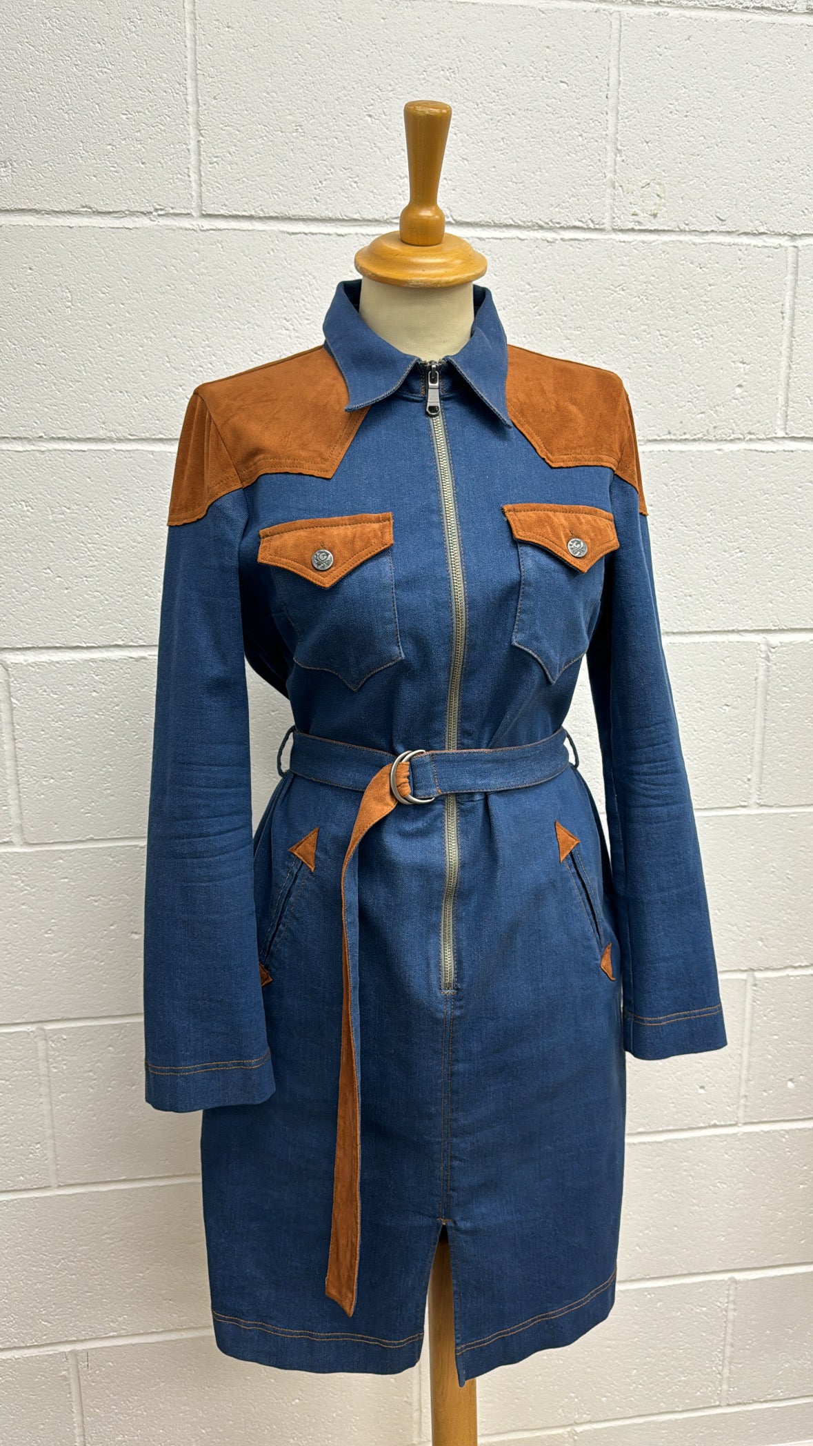 Vintage ‘Benetton’ Western Denim Dress