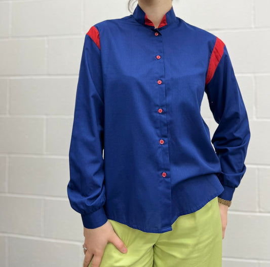 High Collar C&A 70s Shirt