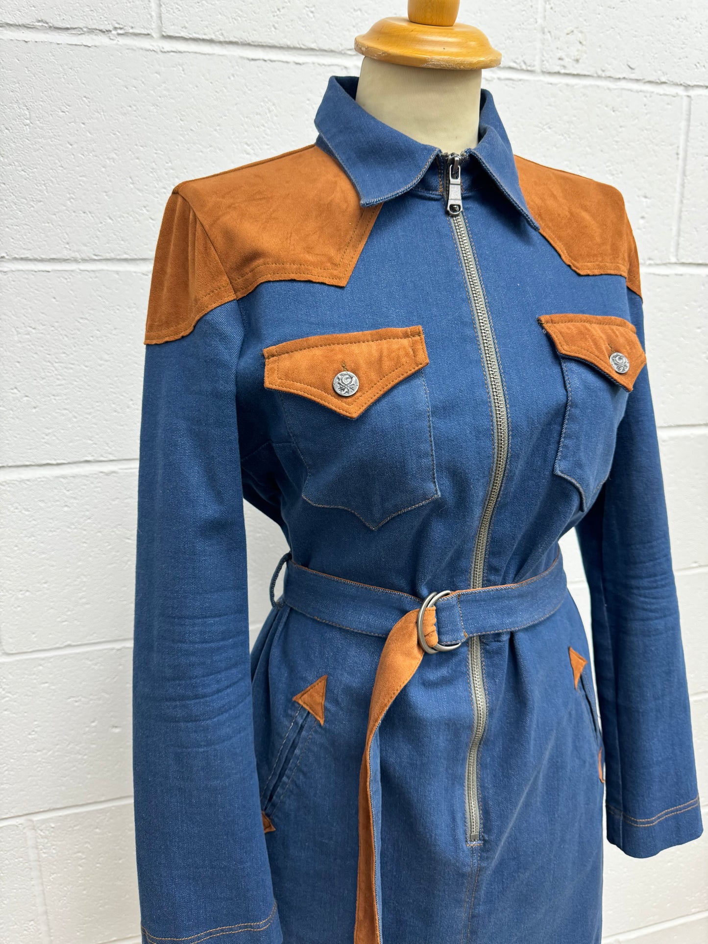 Vintage ‘Benetton’ Western Denim Dress