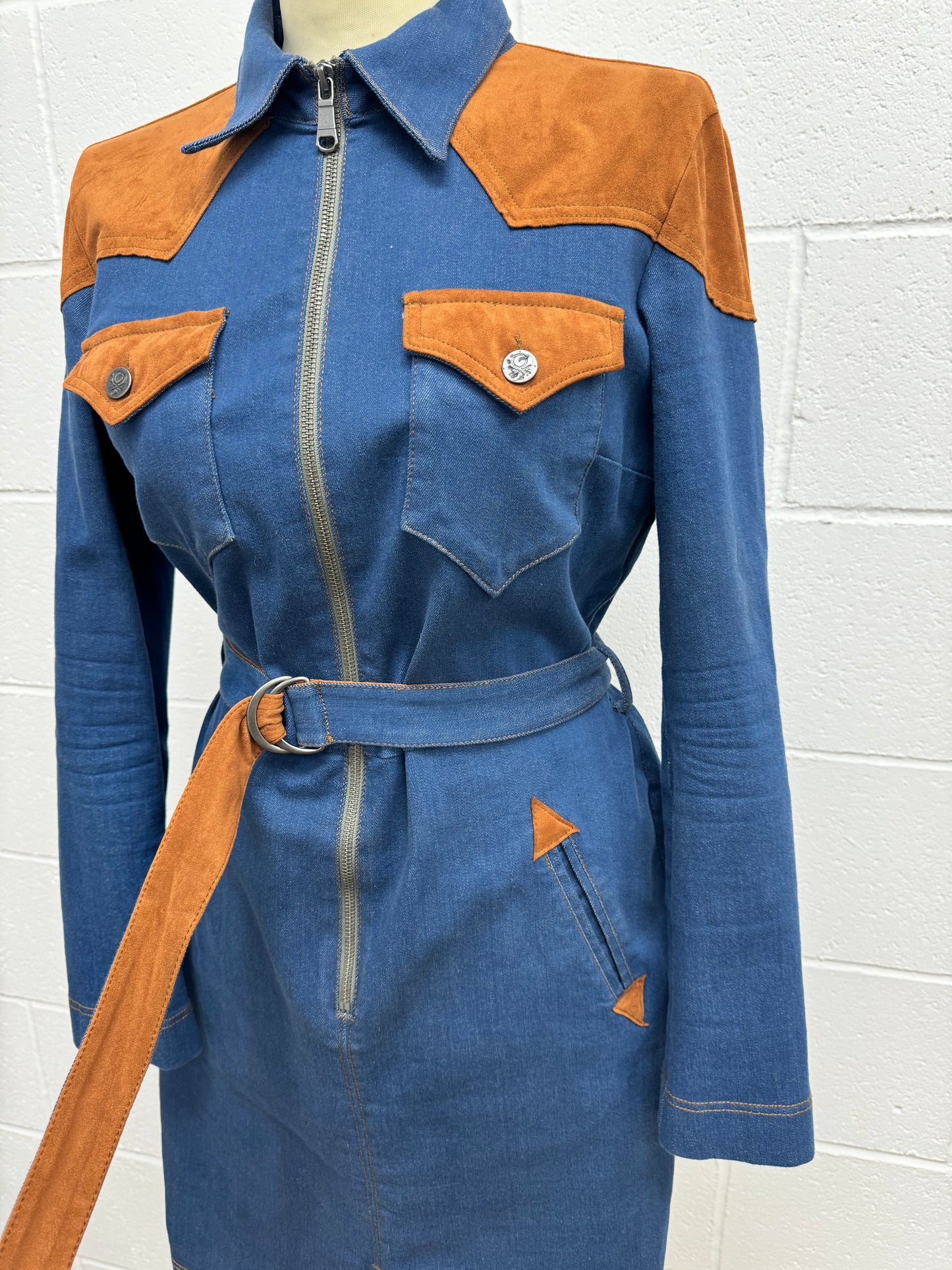 Vintage ‘Benetton’ Western Denim Dress